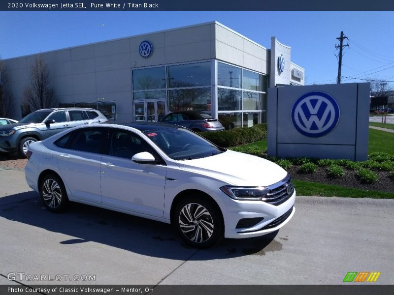 Pure White / Titan Black 2020 Volkswagen Jetta SEL