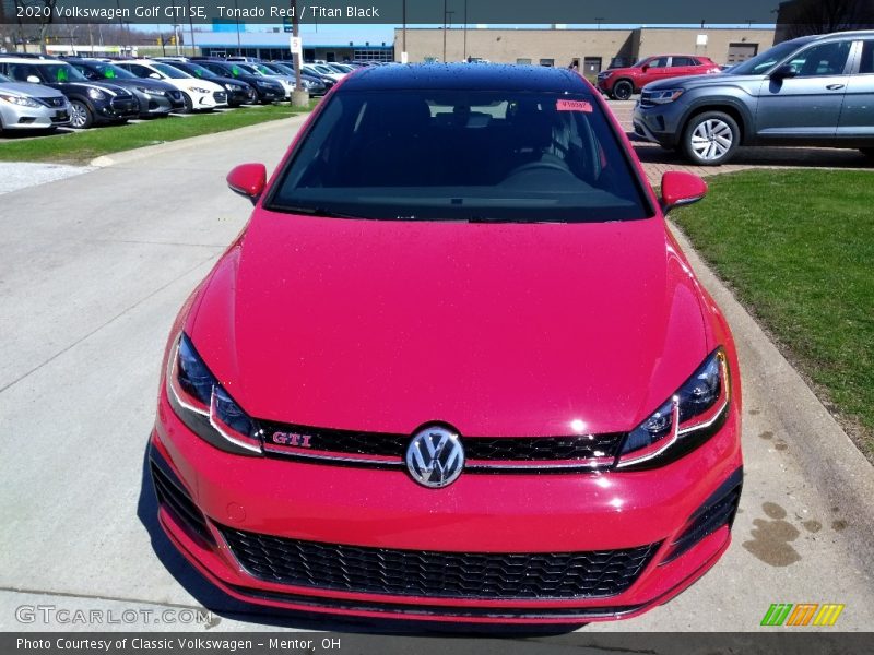 Tonado Red / Titan Black 2020 Volkswagen Golf GTI SE