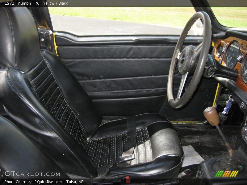 Front Seat of 1972 TR6 