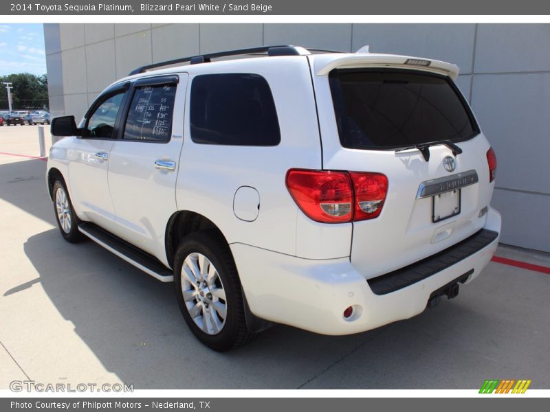 Blizzard Pearl White / Sand Beige 2014 Toyota Sequoia Platinum