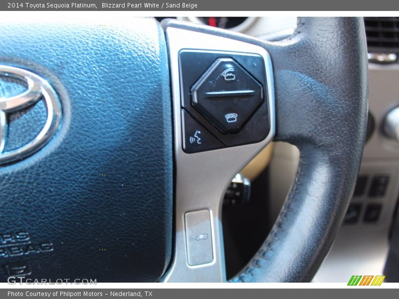 Blizzard Pearl White / Sand Beige 2014 Toyota Sequoia Platinum