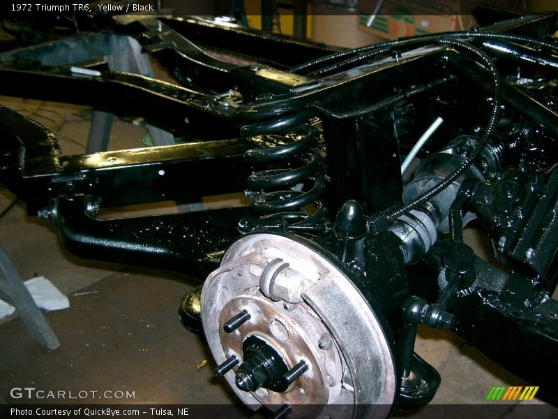 Undercarriage of 1972 TR6 