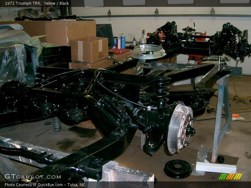 Undercarriage of 1972 TR6 