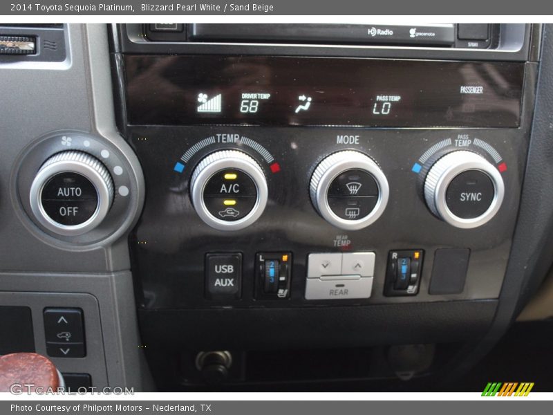 Blizzard Pearl White / Sand Beige 2014 Toyota Sequoia Platinum