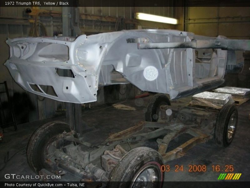 Undercarriage of 1972 TR6 