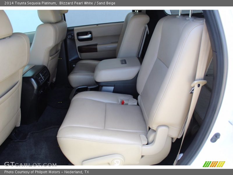 Blizzard Pearl White / Sand Beige 2014 Toyota Sequoia Platinum