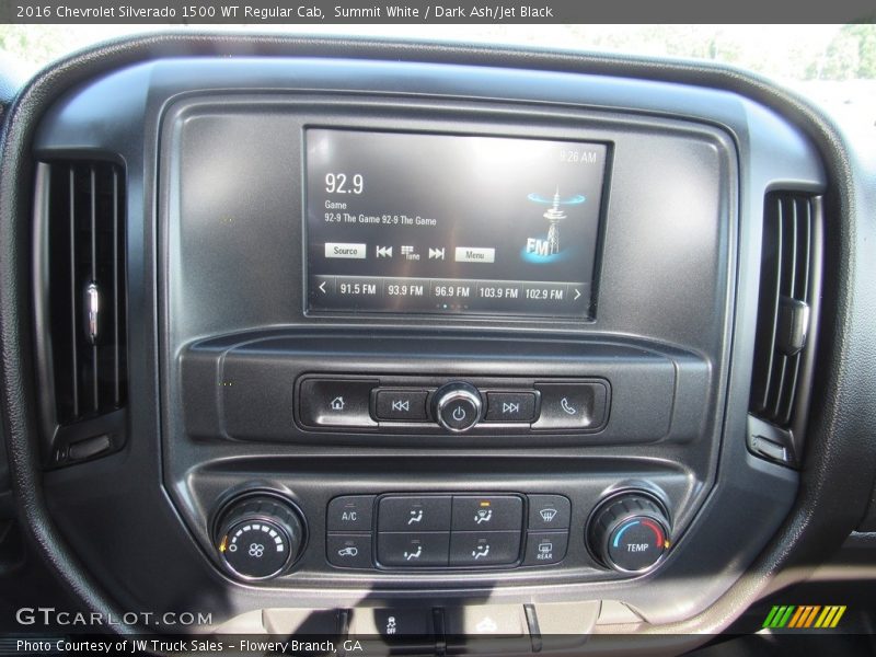 Controls of 2016 Silverado 1500 WT Regular Cab
