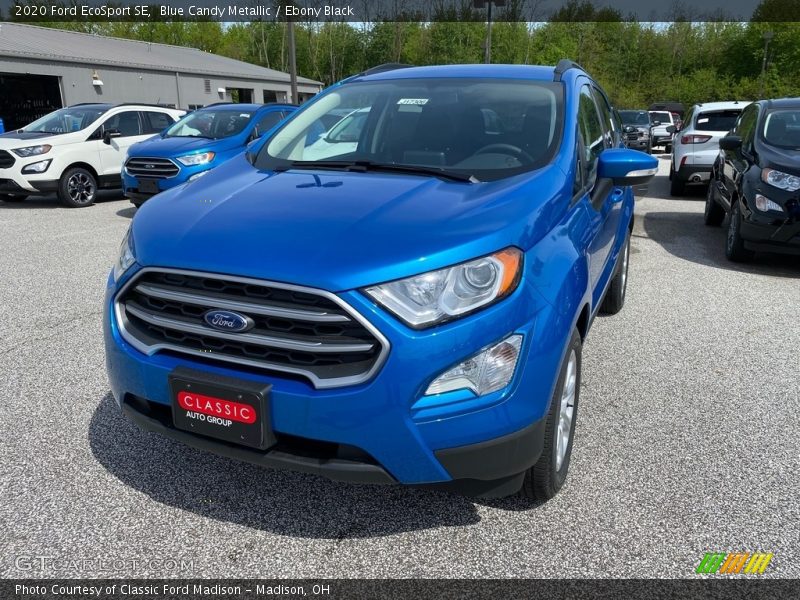 Blue Candy Metallic / Ebony Black 2020 Ford EcoSport SE