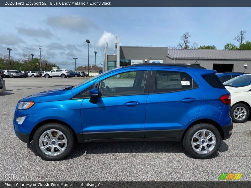 Blue Candy Metallic / Ebony Black 2020 Ford EcoSport SE