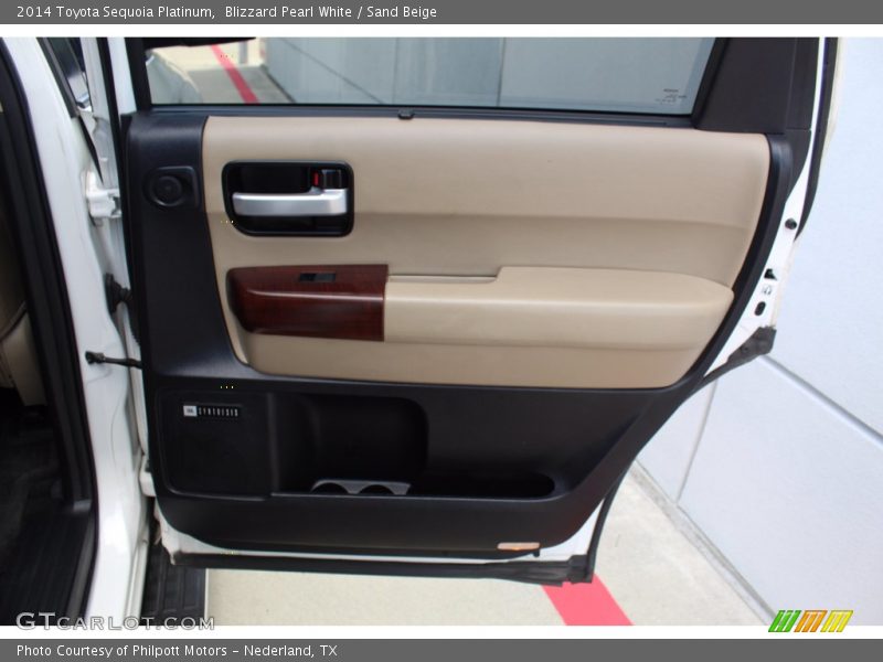 Blizzard Pearl White / Sand Beige 2014 Toyota Sequoia Platinum