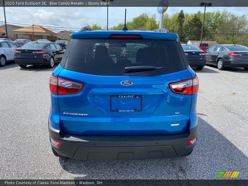 Blue Candy Metallic / Ebony Black 2020 Ford EcoSport SE