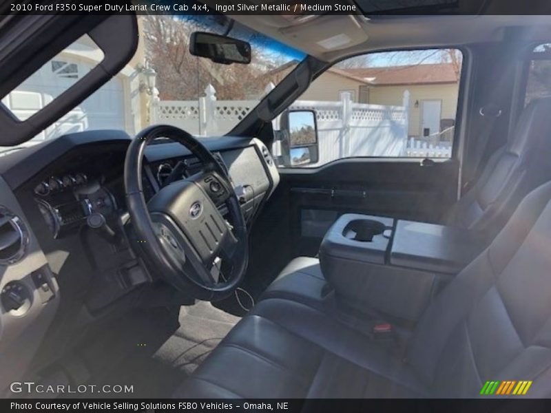 Ingot Silver Metallic / Medium Stone 2010 Ford F350 Super Duty Lariat Crew Cab 4x4