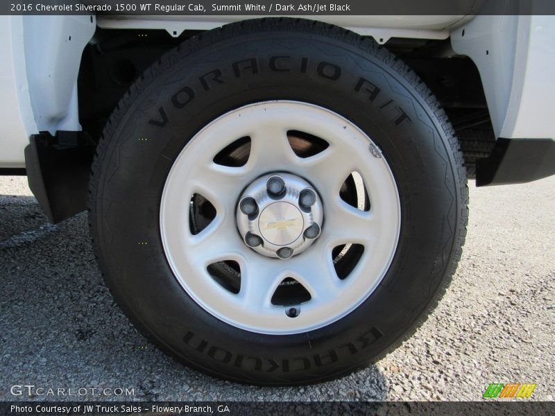 Summit White / Dark Ash/Jet Black 2016 Chevrolet Silverado 1500 WT Regular Cab