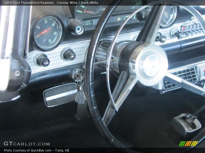 Colonial White / Black/White 1956 Ford Thunderbird Roadster
