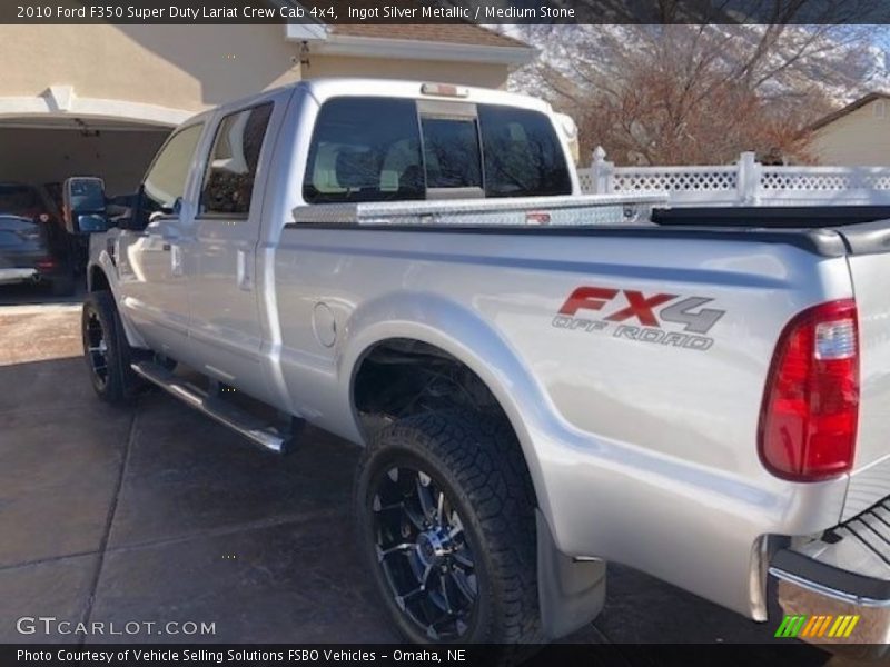 Ingot Silver Metallic / Medium Stone 2010 Ford F350 Super Duty Lariat Crew Cab 4x4