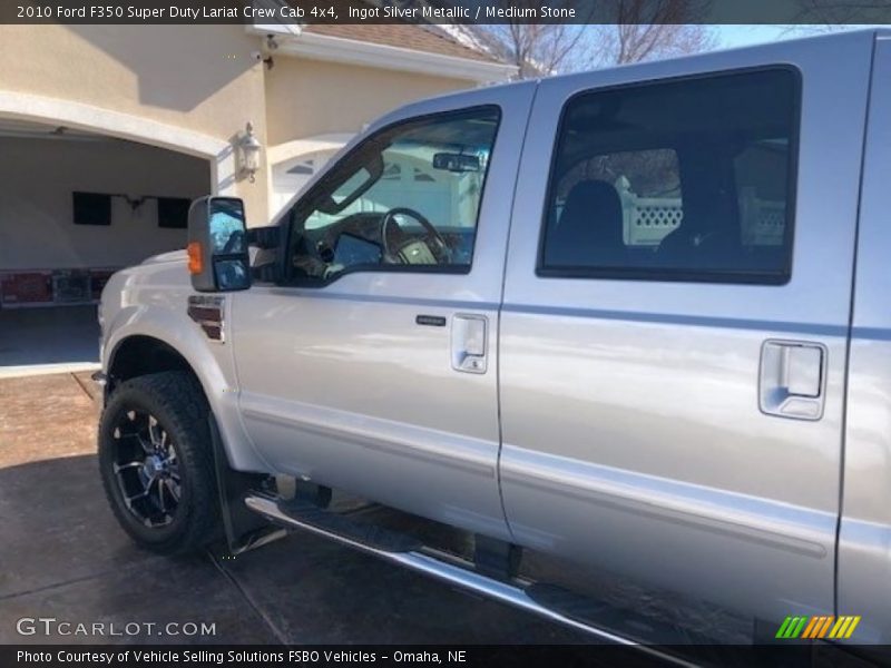 Ingot Silver Metallic / Medium Stone 2010 Ford F350 Super Duty Lariat Crew Cab 4x4