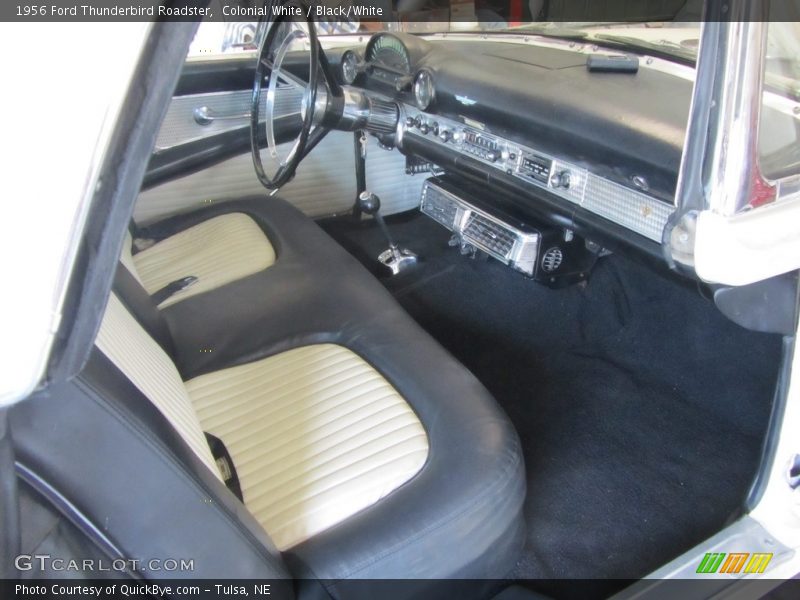  1956 Thunderbird Roadster Black/White Interior