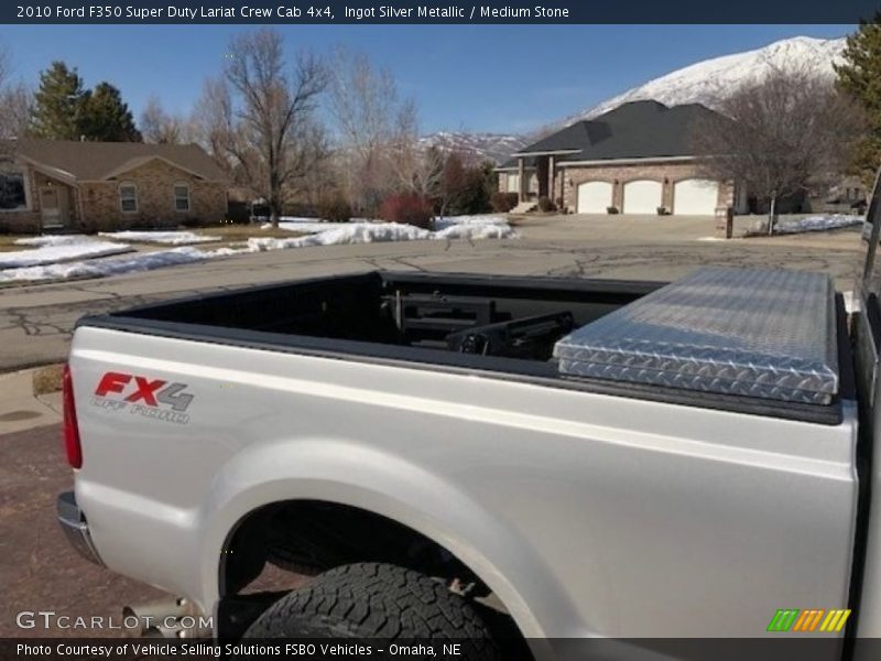 Ingot Silver Metallic / Medium Stone 2010 Ford F350 Super Duty Lariat Crew Cab 4x4