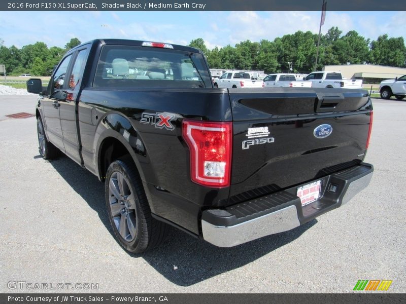Shadow Black / Medium Earth Gray 2016 Ford F150 XL SuperCab