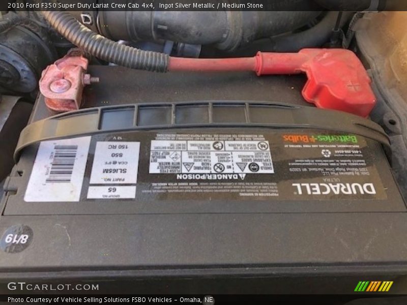 Ingot Silver Metallic / Medium Stone 2010 Ford F350 Super Duty Lariat Crew Cab 4x4