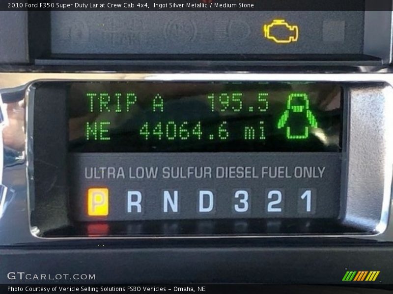 Ingot Silver Metallic / Medium Stone 2010 Ford F350 Super Duty Lariat Crew Cab 4x4