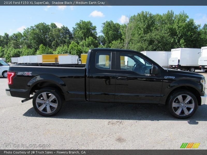 Shadow Black / Medium Earth Gray 2016 Ford F150 XL SuperCab