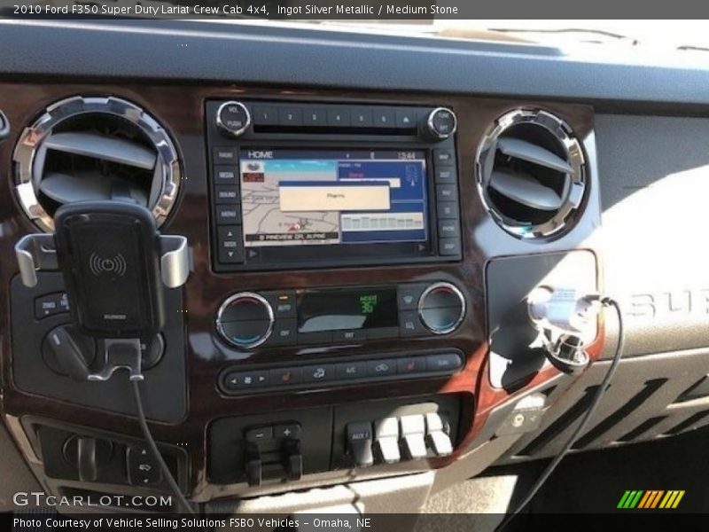 Ingot Silver Metallic / Medium Stone 2010 Ford F350 Super Duty Lariat Crew Cab 4x4