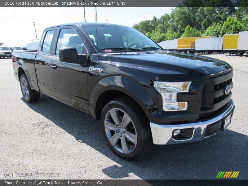 Shadow Black / Medium Earth Gray 2016 Ford F150 XL SuperCab