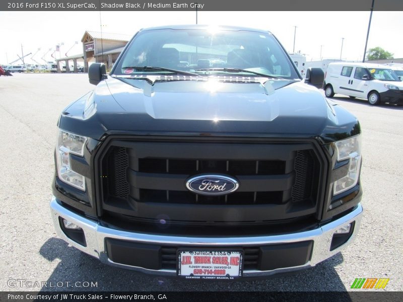 Shadow Black / Medium Earth Gray 2016 Ford F150 XL SuperCab