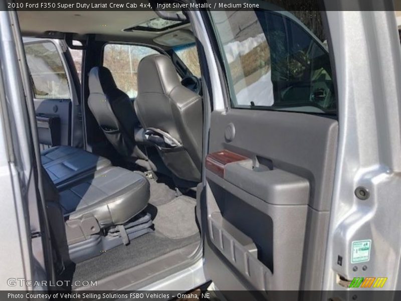 Ingot Silver Metallic / Medium Stone 2010 Ford F350 Super Duty Lariat Crew Cab 4x4