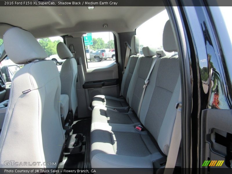 Shadow Black / Medium Earth Gray 2016 Ford F150 XL SuperCab