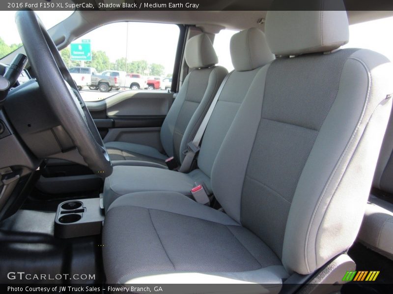 Shadow Black / Medium Earth Gray 2016 Ford F150 XL SuperCab
