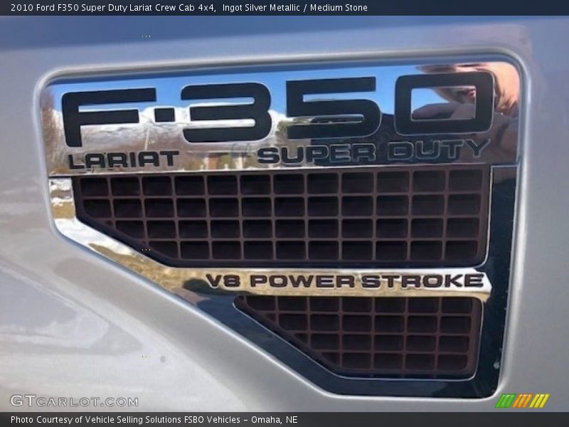 Ingot Silver Metallic / Medium Stone 2010 Ford F350 Super Duty Lariat Crew Cab 4x4