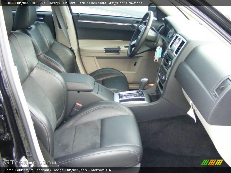 Brilliant Black / Dark Slate Gray/Light Graystone 2007 Chrysler 300 C SRT Design