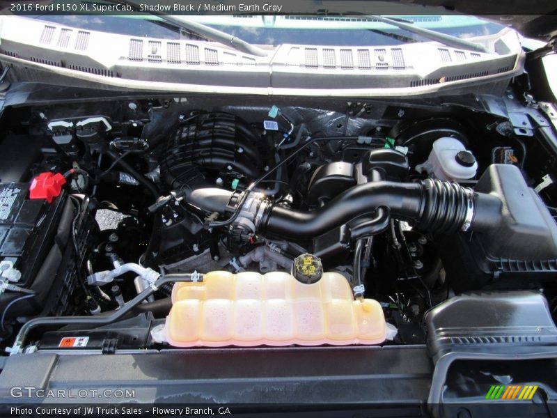 Shadow Black / Medium Earth Gray 2016 Ford F150 XL SuperCab