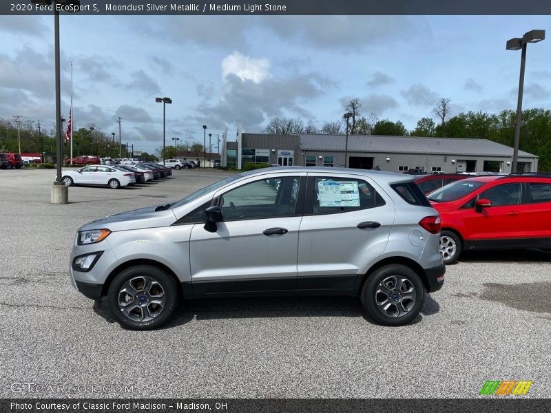 Moondust Silver Metallic / Medium Light Stone 2020 Ford EcoSport S