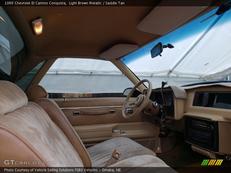 Front Seat of 1986 El Camino Conquista
