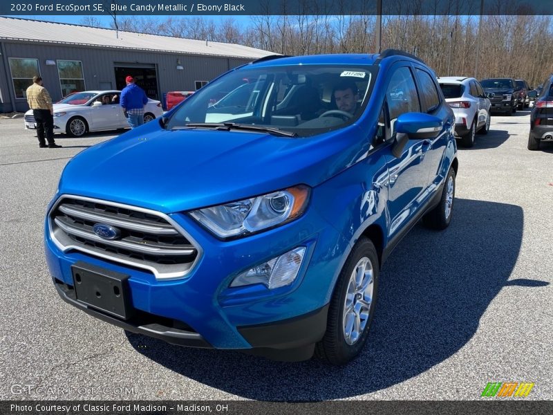 Blue Candy Metallic / Ebony Black 2020 Ford EcoSport SE