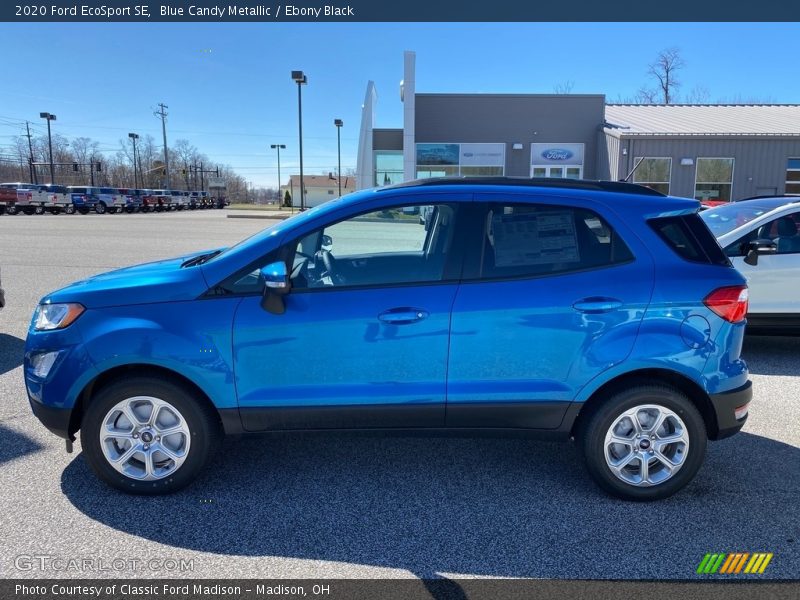 Blue Candy Metallic / Ebony Black 2020 Ford EcoSport SE