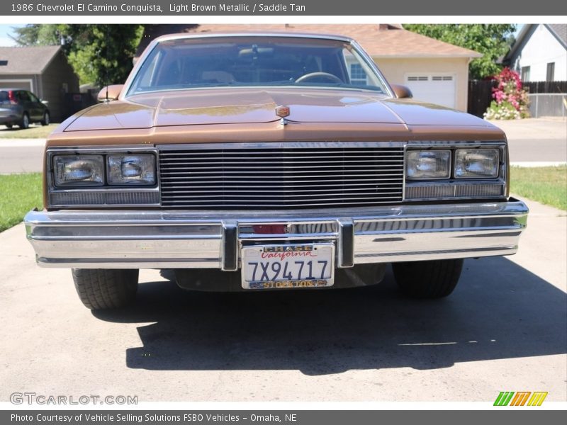 Light Brown Metallic / Saddle Tan 1986 Chevrolet El Camino Conquista
