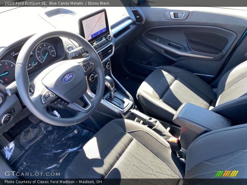 Blue Candy Metallic / Ebony Black 2020 Ford EcoSport SE