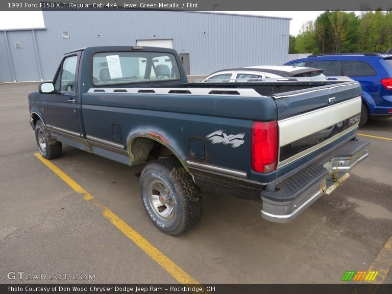 Jewel Green Metallic / Flint 1993 Ford F150 XLT Regular Cab 4x4