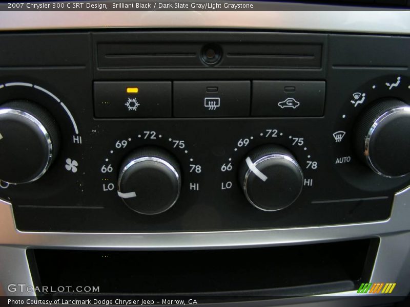 Brilliant Black / Dark Slate Gray/Light Graystone 2007 Chrysler 300 C SRT Design
