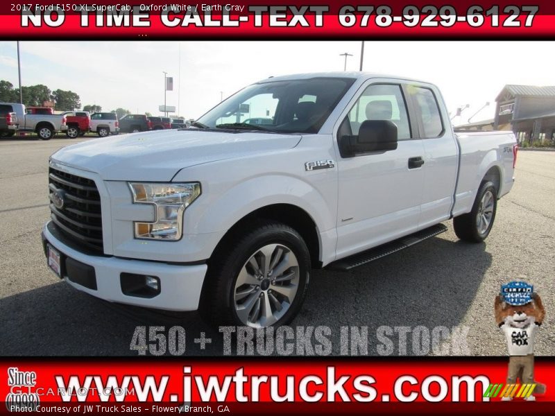 Oxford White / Earth Gray 2017 Ford F150 XL SuperCab