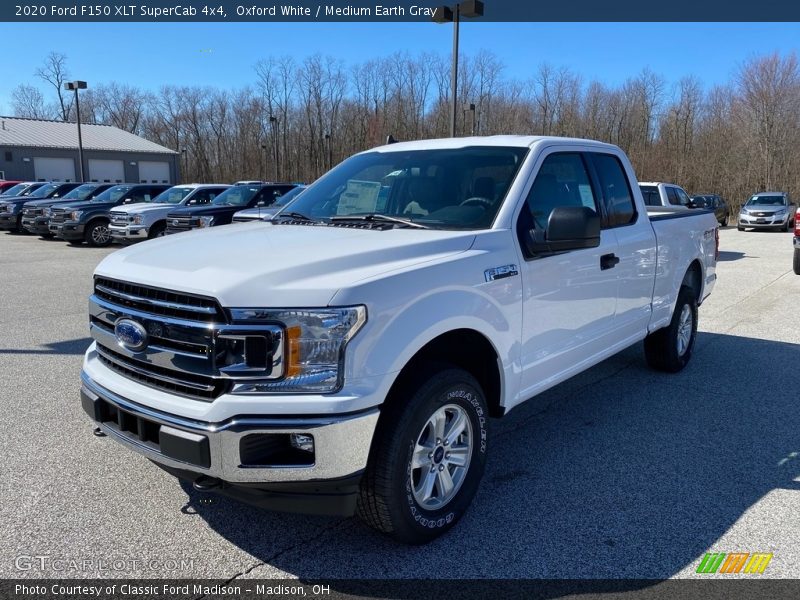 Oxford White / Medium Earth Gray 2020 Ford F150 XLT SuperCab 4x4