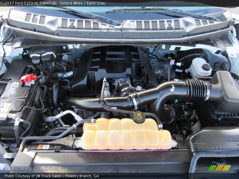 Oxford White / Earth Gray 2017 Ford F150 XL SuperCab