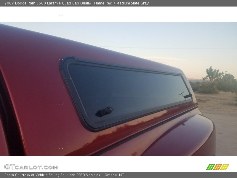 Flame Red / Medium Slate Gray 2007 Dodge Ram 3500 Laramie Quad Cab Dually