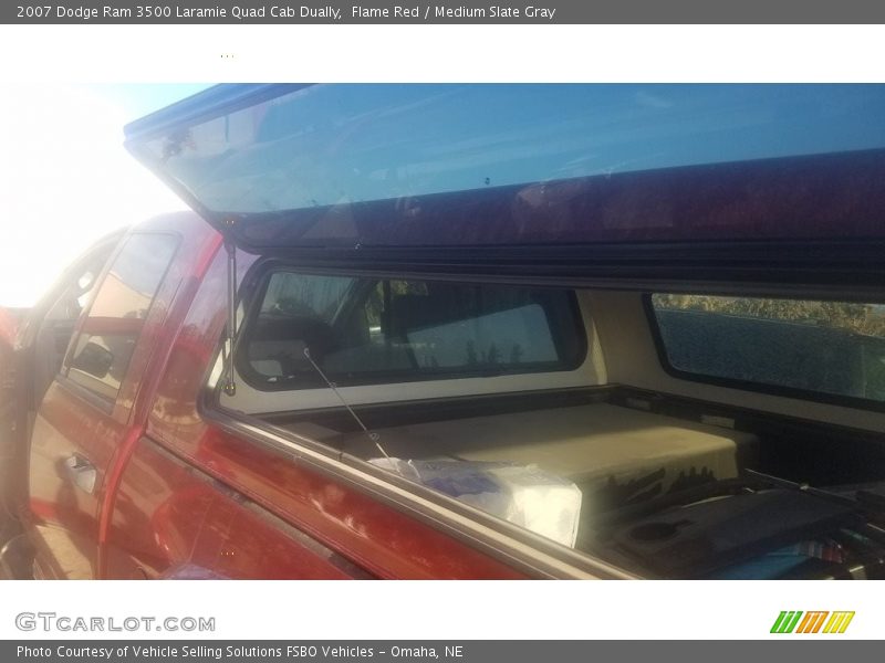 Flame Red / Medium Slate Gray 2007 Dodge Ram 3500 Laramie Quad Cab Dually