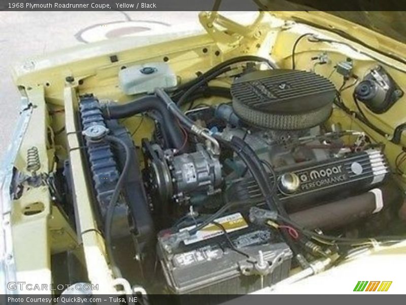  1968 Roadrunner Coupe Engine - 383 cid OHV 16-Valve V8