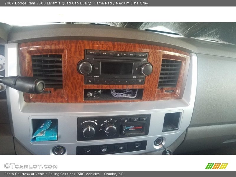 Flame Red / Medium Slate Gray 2007 Dodge Ram 3500 Laramie Quad Cab Dually